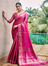 Pink Colour Designer Party Wear Saree